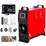 ZHIBANG All in One Diesel Air Heater Unique Intelligent 12V/8KW All in One Parking Heater，Diesel Heater with Smart LCD Display, 5L Fuel Tank and Muffler (Diesel Heater All-in-one)