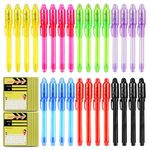 28 Pcs UV Invisible Ink Pens with Word Search & Maze Activities Cards Included, Spy Gear Set, Education & Party Favors - Fun for Kids' Birthday, Halloween, Christmas, Goodie bag stuffers (28)