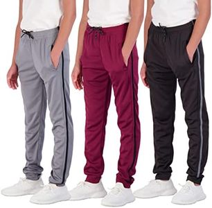 3 Pack Boys Girls Youth Active Teen Mesh Boy Sweatpants Joggers Running Basketball School Track Pants Athletic Workout Gym Apparel Training Jogger Fit Kid Clothing Casual Pockets - Set 6, XS(6-7)