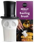 Skully Basting Brush by OTOTO - Food Basting Brush for Cooking, Halloween Gifts, Gothic Kitchen Brush, Spooky Gifts, Skull Kitchen Accessories, Kitchen Gift, Kitchen Gadgets, Goth Gifts