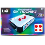 BONAFIDE LED Championship Air Hockey Set, Electronic Air Hockey Table Game, Mini Arcade Air Hockey Table with 2 Puck, Pro Hockey Game with LED Lighting and Blower