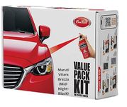 COM-PAINT Best Car Scratch Remover Kit - Spray Paint for Maruti Vitara Brezza, RC Colour (Mid-Night-Black) - Made in India