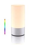 LED Table Lamp for Bedrooms, Touch Sensor Bedside Lamp, Lamps for Nightstand with 256 RGB Color Changing & 3 Level Warm White Light, Dimmable Reading Night Light for Livingroom and Office