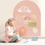 Magnetic Arch Wall Decal for Kids（Camel Pink）