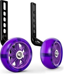 EMPATHECH Bike Training Wheels for Kids Bike, High-Strength Arm, Upgraded Durability, Easy Install, Bicycle Training Wheels for 20 inch Bike 18 16 14 12 Universal【For Single-Speed, Long Axle Only】