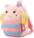 blue tree Cute Kids Backpack Toddler Bag Plush Animal Cartoon Mini Travel Bag for Baby Girl Boy 1-6 Years, Ideal for Gifting for Kids (Cute Butterfly)