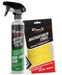 Wavex Instant Shine Bike Polish 350ml with Microfiber Cloth | All in One Bike Polish for Restoring Showroom Look of Bikes & Scooters