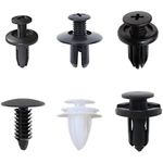 120 PCS Car Retainer Clips,Nylon Bumper Rivet Clips,Universal Car Fasteners Rivet Clips