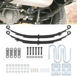 ikare Trailer Axle Suspension Kit 4 Leaf Trailer Springs with U-Bolt Kit and Shackle 3500lb Single Trailer Leaf Springs for Trailer Axle, Replace for SW5 / LIB-502-DE / UNA111 / PR5 / 9150018/931639