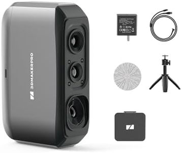 3DMakerpro 3D Scanner Moose Lite, Medium-Format 3D Scanners for Printing, NIR Light Source, Up to 0.05mm Accuracy, Mono Texture Scanning
