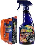 CitruSafe Grill Cleaning Kit - BBQ Grill Cleaner (16oz) and BBQ Grill Scrubber with 3 Heavy Duty Replaceable Scrubber Pads - Formulated to Safely Clean Burnt Food and Grease Off of Grill Surfaces