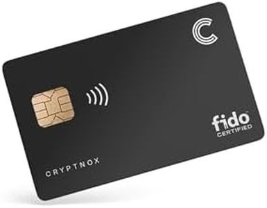 Cryptnox FIDO2 Security Key - Passwordless & 2FA Authentication - Compatible Microsoft, Apple, Google & More - Mifare Desfire - Convenient Card Format - NFC & Contact