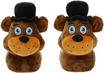 Bioworld Five Nights At Freddy's 3D Freddy Head Youth Plush Slipper Socks