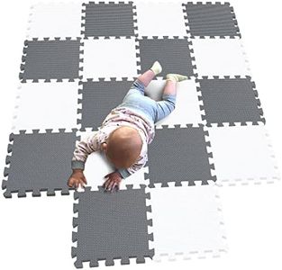 MQIAOHAM® 18 Pieces Puzzle Play Mats, Soft Baby Play Mat, Kids Interlocking Foam Floor Tiles, Toddlers Carpet Playmats G301018-101112