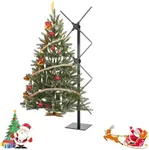 3D Splicing Holographic Display Fan 22'' 3 Pcs with Stand Set 3D Hologram Fan Led Projector Christmas Tree, with WiFi & Bluetooth, App and Remote Control, for Halloween Party Events Hologram Light