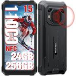 Blackview BV6200 Plus Android 15 Rugged Smartphone 11000mAh, 24GB+256GB+TF 2TB, 98dB Speaker, 16MP AI Camera, 6.56" HD+ Rugged Phone, 4G Dual SIM Cell Phone, Glove Mode/GPS/Fingerprint/NFC 2025