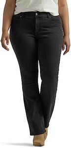Lee Women's Plus Size Ultra Lux Comfort with Flex Motion Bootcut Jean, Midnight Bloom, 18 Plus