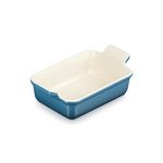 Le Creuset Heritage Rectangular Dish, Stoneware, 19 cm, 1.1 litres, Deep Teal, 71102196420001