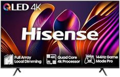 Hisense 85 Inch 144Hz 4K QLED Smart Gaming TV 85E7NQTUK PRO - Full Array Local Dimming, Dolby Vision Atmos, Freesync, Subwoofer, Vidaa OS with Freely, Youtube, Netflix and Disney+ (2024 Model)