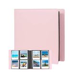 192 Pockets Photo Album for Fujifilm Instax Wide 300 Camera, Polaroid 600 i-Type Film Album, Extra Large Picture Albums for Polaroid Now OneStep2 OneStep+ Instant Camera, POP Lab Print Camera (Pink)