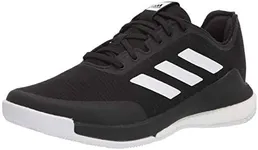 Adidas Women's Crazyflight Volleyball Shoe, Black/White/Black, 8.5