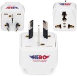 Premium US to Australia & New Zealand Power Adapter Plug (Type I, 3 Pack, Grounded)