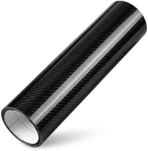 Black 7D Carbon Fiber Vinyl Wrap Film Roll for Vehicle Styling