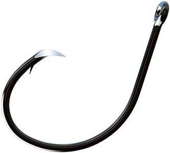 Trokar AP Circle Non-Offset Fishing Hook, Black Chrome, 9/0