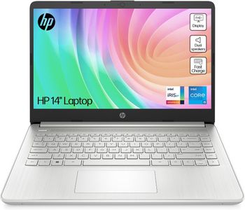 HP 14" Laptop – Intel i5, 8GB RAM, 512GB SSD, Silver