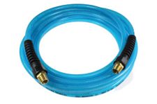 Coilhose Pneumatics PFE61004T Flexeel Reinforced Polyurethane Air Hose, 3/8-Inch ID, 100-Feet Length with (2) 1/4-Inch MPT Strain Relief Fittings