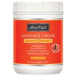 Bon Vital' Muscle Therapy Massage Crème, Professional Massage Cream with Dwarf Pine Oil & Essential Oils for Relaxation & Sore Muscle Relief, Deep Tissue & Sports Massage Techniques, 1/2 Gallon Jar