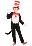 elope Dr. Seuss The Cat in The Hat Deluxe Costume Kids (Medium)