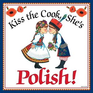 Polish Gift Magnet Tile Kiss Polish Cook