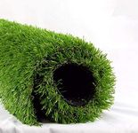 Realistic Deluxe Artificial Grass Synthetic Thick Lawn Turf Carpet (7 FT x 15 FT (105 Square FT))