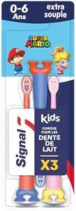 Signal Brosse à Dents Mario Kids 0-6 Ans Extra-Souple x3