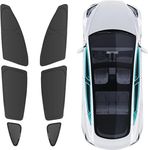 BASENOR 2016-2024 Tesla Model 3 Sunshade Side Windows Rear Windshield Sun Shades Reflective Covers Sunproof UV Rays and Privacy Protection Set of 6