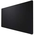 HIHUHEN Gaming Mouse Mat/Mouse Pad 900 x 400 x 3 mm | XXL Mouse pad | Table mat/Large Size | Improved Precision and Speed | Rubber Base for Stable Grip on Smooth Surfaces Non-Slip (90x40Black005)