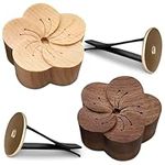 2 Pack Wood Essential Oil Diffuser Zen Decor Car Air Freshener, Minimalistic Aromatherapy Essential Oil Diffusers from The Nature (flower (with clip))