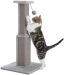 PAWZ Road 80cm Cat Tree Ultimate Cat Scratching Post with Sisal Covered Scratcher and Sisal Ball Grey