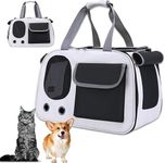 AWOKZA Pet Carrier Airline/TSA Approved Small Dogs, Kitten, Carriers for Small Medium Cats Under 15lb, Collapsible Soft Sided Cat Travel Carrier