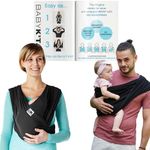 Breeze Baby K'tan Baby Carrier, #1 Easy Pre-Wrapped Baby Sling Gift | Breathable 100% Cotton Mesh | Hands Free Wrap for Infants | No Rings Or Buckles | Newborn to Toddler up to 35lb (See Size Chart)