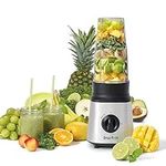 Starfrit Personal Blender 4PC Set - 828ml Cup - Stainless Steel Blade - Stainless Steel Base - 300W - Perfect for Smoothies!