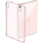 ProCase Clear Case for iPad Mini 7th(A17 Pro) 2024 / Mini 6th Generation 8.3" 2021, Slim Light Transparent Anti-Yellow Back Cover for iPad Mini 7 6 8.3 Inch -Clearpink