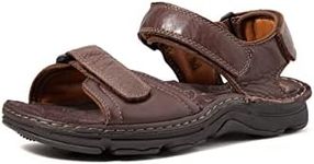 Clarks Men's Atl Part Sandals, Braun (Dark Brown Lea), 9 UK