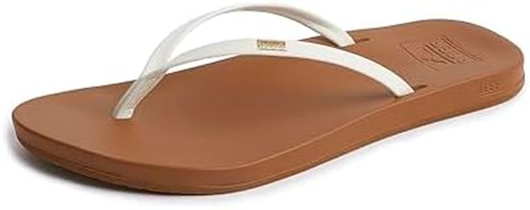 Reef Women's Cushion Slim Sandal, White/Tan, 8