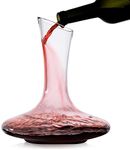 PrimeWorld 1000 ml Wine Decanter Whiskey Decanter -100% Lead-Free Hand Blown Crystal Glass, Red Wine Carafe, Wine Aerator with Wide Base,Wine Accessories,Wine Gift, Set of 1 pcs