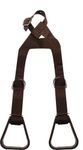 Showman Heavy Duty Nylon Adjustable Buddy Stirrups (Brown)