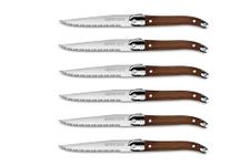 Set of 6 Knives - Laguiole Héritage - Made in France (Dark Wood)