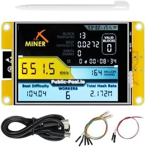 FREENOVE Bitcoin Miner NMMiner NerdMiner, ESP32 CYD 3.2 Inch Touch Display, 240x320 Pixel IPS TFT LCD Screen ST7789 Driver, Dual-core 32-bit 240 MHz Microcontroller WiFi+BT, C Code LVGL Tutorial