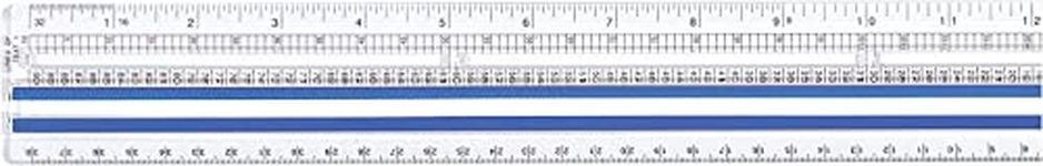 Westcott Data Processing Magnifying Ruler, 12-Inches, Clear (14125)